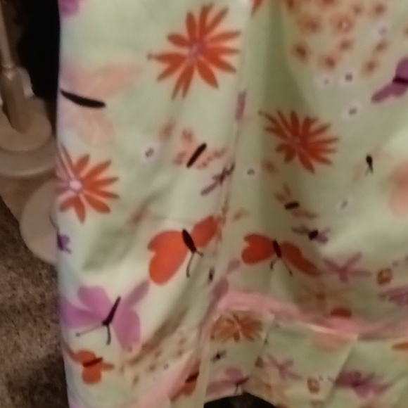 FINAL PRICE Lilly Pulitzer t-strap floral/butterfly print dress w pleated hem - Picture 11 of 16